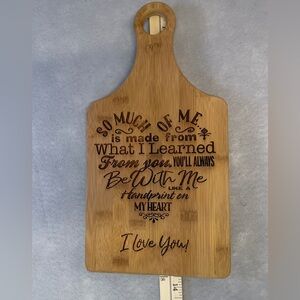 Engraved Bamboo Cutting Board